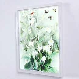 Pintura moderna contemporânea integrada, recurso de pintura contemporânea para arandelas de parede com luz ambiente