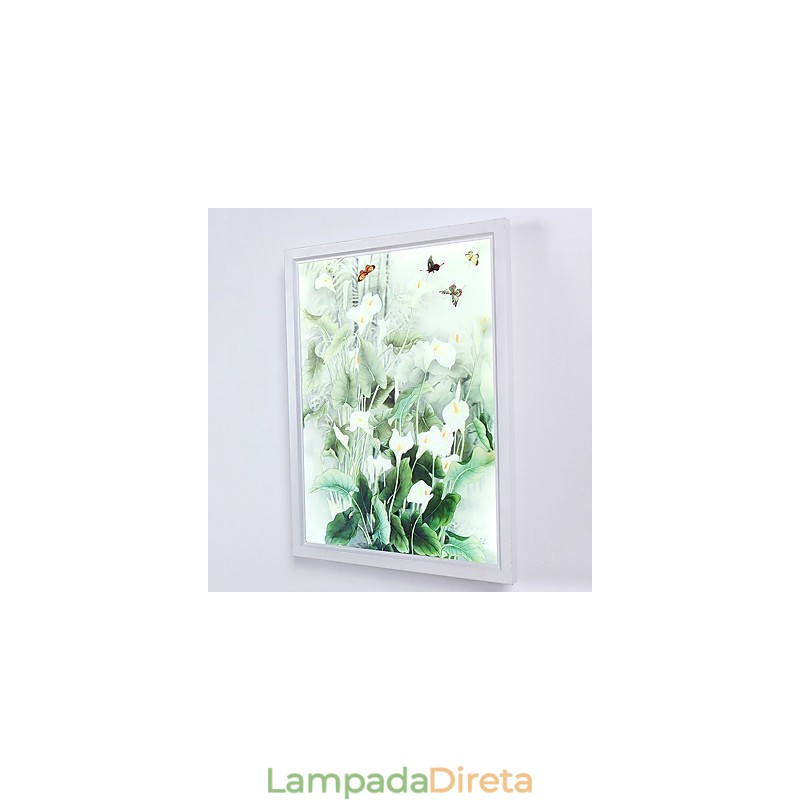 Pintura moderna contemporânea integrada, recurso de pintura contemporânea para arandelas de parede com luz ambiente