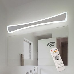 Luminária de parede com dimerização sem eletrodos, moderna, contemporânea, integrada, outros recursos para estilo mini, arandelas de parede com luz ambiente, luminária de parede