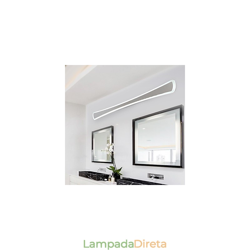 Luminária de parede com dimerização sem eletrodos, moderna, contemporânea, integrada, outros recursos para estilo mini, arandelas de parede com luz ambiente, luminária de parede