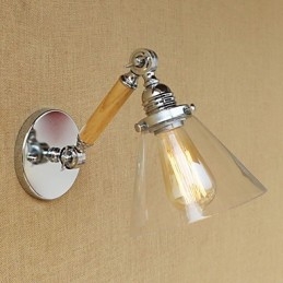 Recurso moderno contemporâneo country retrô galvanizado para luz ambiente de braço oscilante