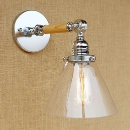 Recurso moderno contemporâneo country retrô galvanizado para luz ambiente de braço oscilante