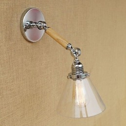 Recurso moderno contemporâneo country retrô galvanizado para luz ambiente de braço oscilante