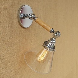 Recurso moderno contemporâneo country retrô galvanizado para luz ambiente de braço oscilante