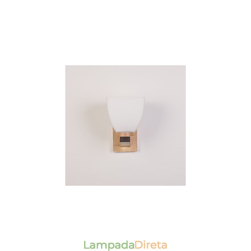 Luminária de parede simples, abajur de mesa de cabeceira com cúpula de vidro e madeira maciça para quarto, cômoda, sala de estar, quarto de bebê, dormitório universitário, mesa de centro, estantes de livros