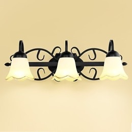 Luminária de parede galvanizada rústica Lodge para iluminação de banheiro Downlight