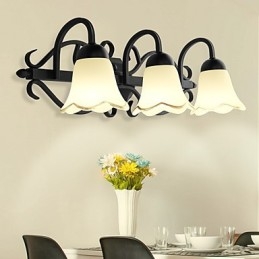 Luminária de parede galvanizada rústica Lodge para iluminação de banheiro Downlight