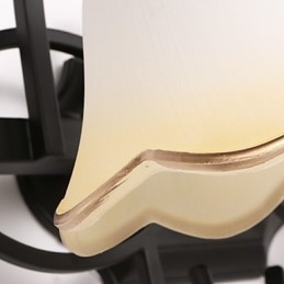Luminária de parede galvanizada rústica Lodge para iluminação de banheiro Downlight