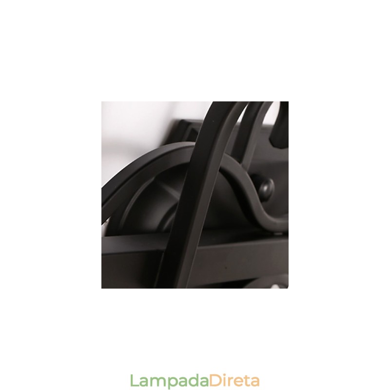 Luminária de parede galvanizada rústica Lodge para iluminação de banheiro Downlight