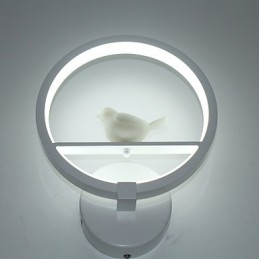 Pintura moderna contemporânea integrada com recurso de luz ambiente para braço oscilante