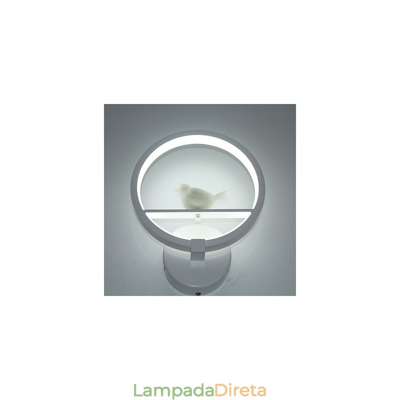 Pintura moderna contemporânea integrada com recurso de luz ambiente para braço oscilante