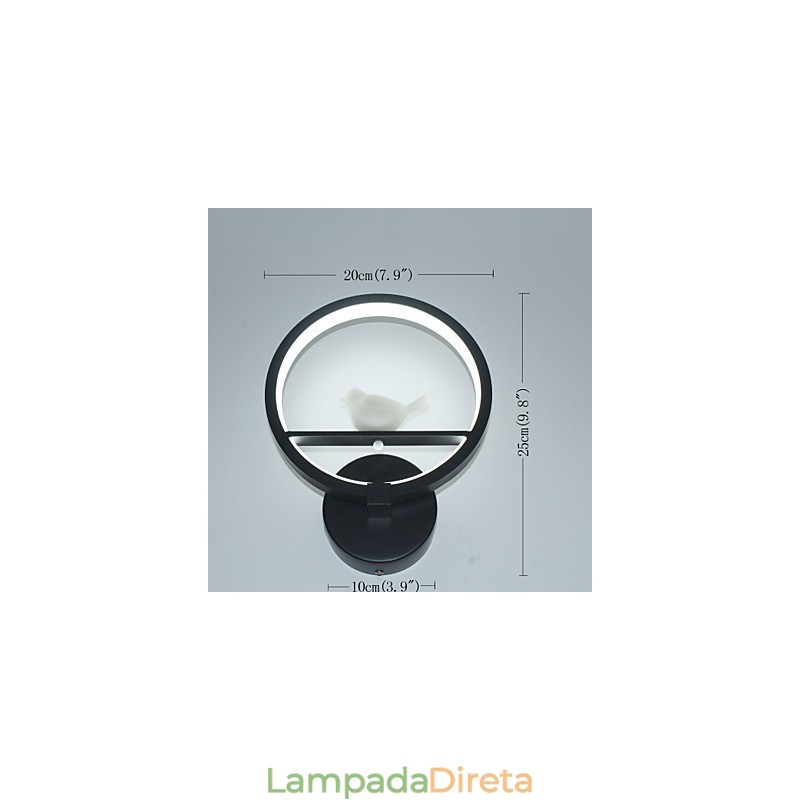 Pintura moderna contemporânea integrada com recurso de luz ambiente para braço oscilante