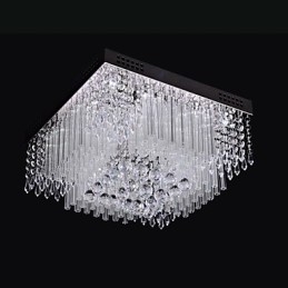 Luminária de teto de cristal Luxury Modern Living 16 luzes
