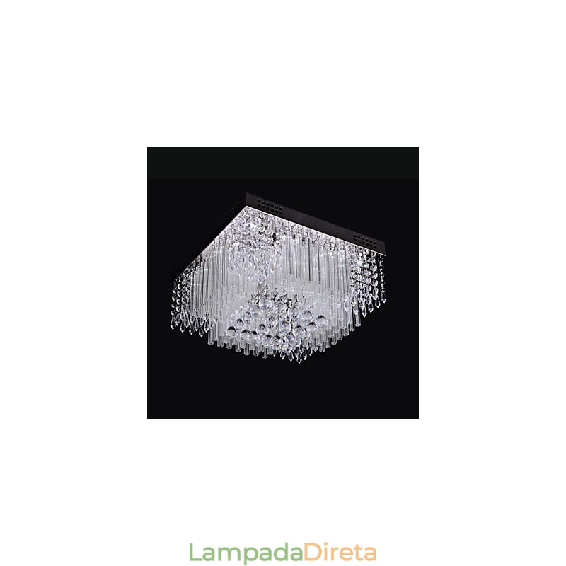 Luminária de teto de cristal Luxury Modern Living 16 luzes
