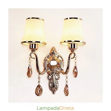 Recurso eletrogalvanizado contemporâneo moderno para proteção ocular de cristal Luz ambiente Luzes de parede Recurso eletrogalvanizado contemporâneo moderno para proteção ocular de cristal Luz ambiente Luzes de parede
