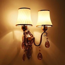Recurso eletrogalvanizado contemporâneo moderno para proteção ocular de cristal Luz ambiente Luzes de parede