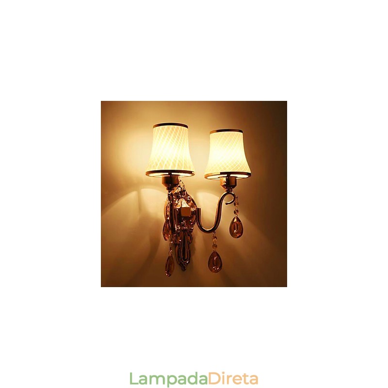 Recurso eletrogalvanizado contemporâneo moderno para proteção ocular de cristal Luz ambiente Luzes de parede