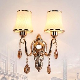 Recurso eletrogalvanizado contemporâneo moderno para proteção ocular de cristal Luz ambiente Luzes de parede