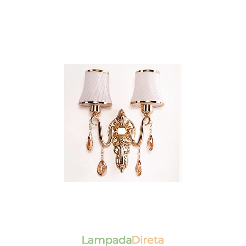 Recurso eletrogalvanizado contemporâneo moderno para proteção ocular de cristal Luz ambiente Luzes de parede