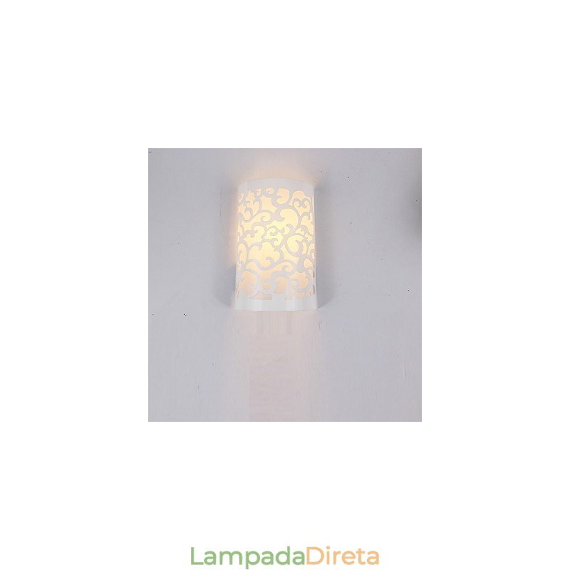 Luminária de parede metálica moderna contemporânea embutida e de teto Hugger, luminária de parede com destaque