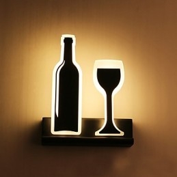 Pintura moderna contemporânea integrada, recurso de pintura contemporânea para arandelas de parede com luz ambiente