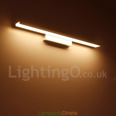 IPMirror Lâmpada Luzes de banheiro Materiais de alumínio e acrílico Luzes de parede Iluminação de maquiagem IPMirror Lâmpada Luzes de banheiro Materiais de alumínio e acrílico Luzes de parede Iluminação de maquiagem