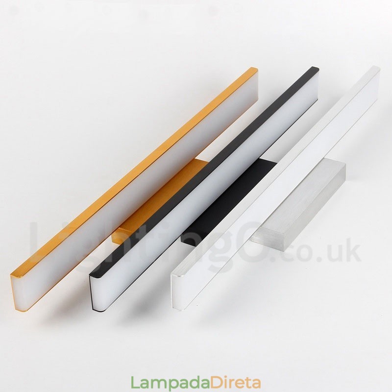 IPMirror Lâmpada Luzes de banheiro Materiais de alumínio e acrílico Luzes de parede Iluminação de maquiagem
