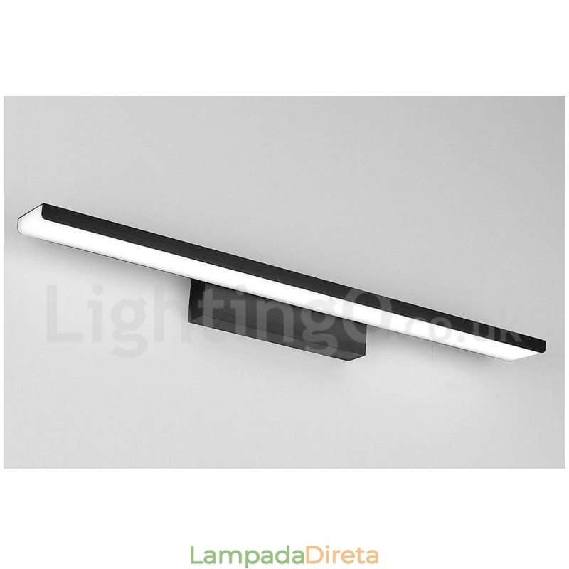 IPMirror Lâmpada Luzes de banheiro Materiais de alumínio e acrílico Luzes de parede Iluminação de maquiagem
