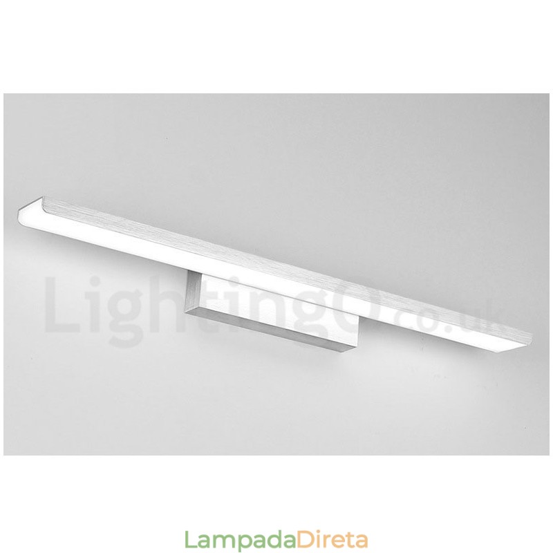 IPMirror Lâmpada Luzes de banheiro Materiais de alumínio e acrílico Luzes de parede Iluminação de maquiagem