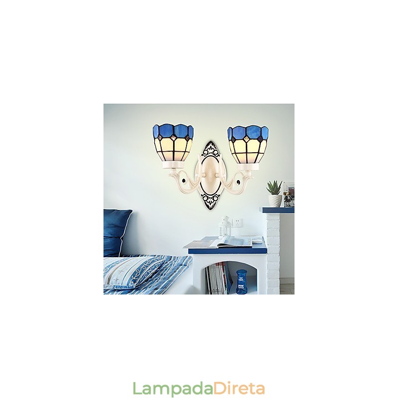 Pintura rústica de chalé para arandelas de parede downlight