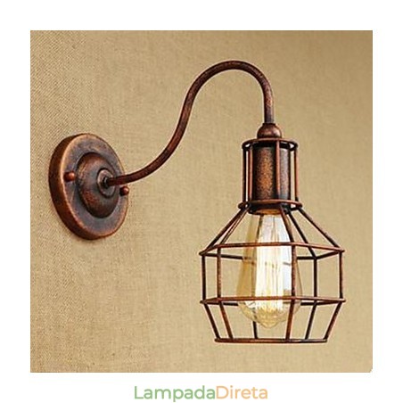 Iron Art Long Arm Nostalgic And Retro Creative Character Rust Color Study Sala de estar Head Of The American Wall Lamp Iron Art Long Arm Nostalgic And Retro Creative Character Rust Color Study Sala de estar Head Of The American Wall Lamp