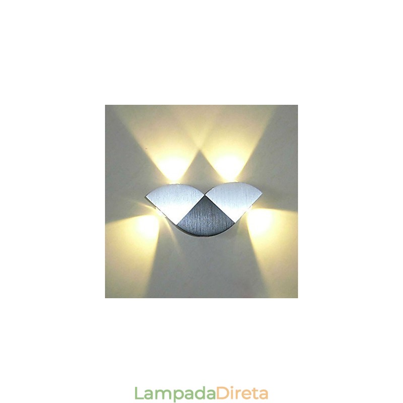 Recurso de novidade integrado multicolorido para arandelas de parede de luz ambiente estilo mini, luminária de parede, cor aleatória
