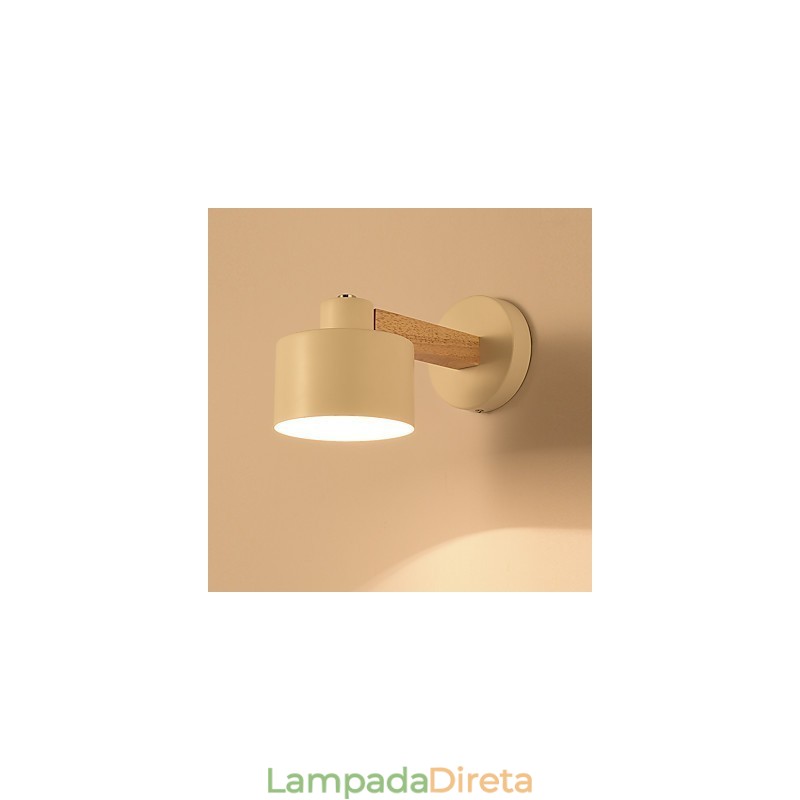 Luminária de parede moderna contemporânea com luz ambiente