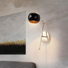 Luminária de parede criativa minimalista moderna para sala de estar, quarto, estudo, personagem do designer de vidro, luminária de parede