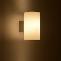 Luminária de parede de vidro para base de metal e cúpula de vidro para luz de quarto