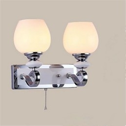 Recurso de galvanoplastia contemporânea moderna para proteção ocular com braço oscilante, arandelas de parede com luz ambiente, luminária de parede