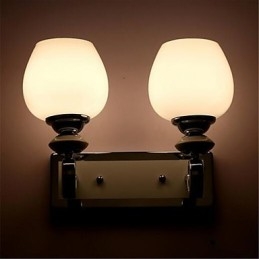 Recurso de galvanoplastia contemporânea moderna para proteção ocular com braço oscilante, arandelas de parede com luz ambiente, luminária de parede