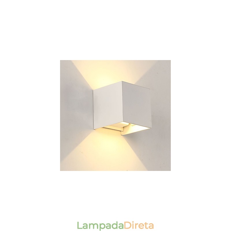 Recurso integrado para arandelas de parede de luz ambiente estilo mini, luminária de parede, cor aleatória