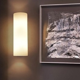 Luminária de parede de vidro moderna contemporânea com luz ambiente, arandelas de parede, luminária de parede