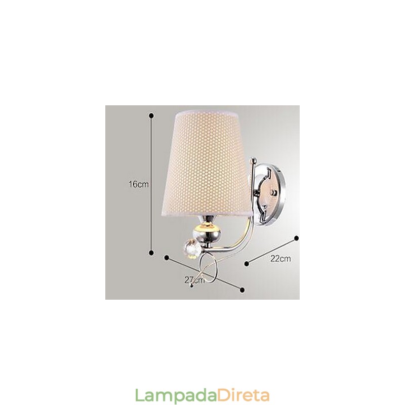Luminária de parede moderna contemporânea galvanizada Uplight