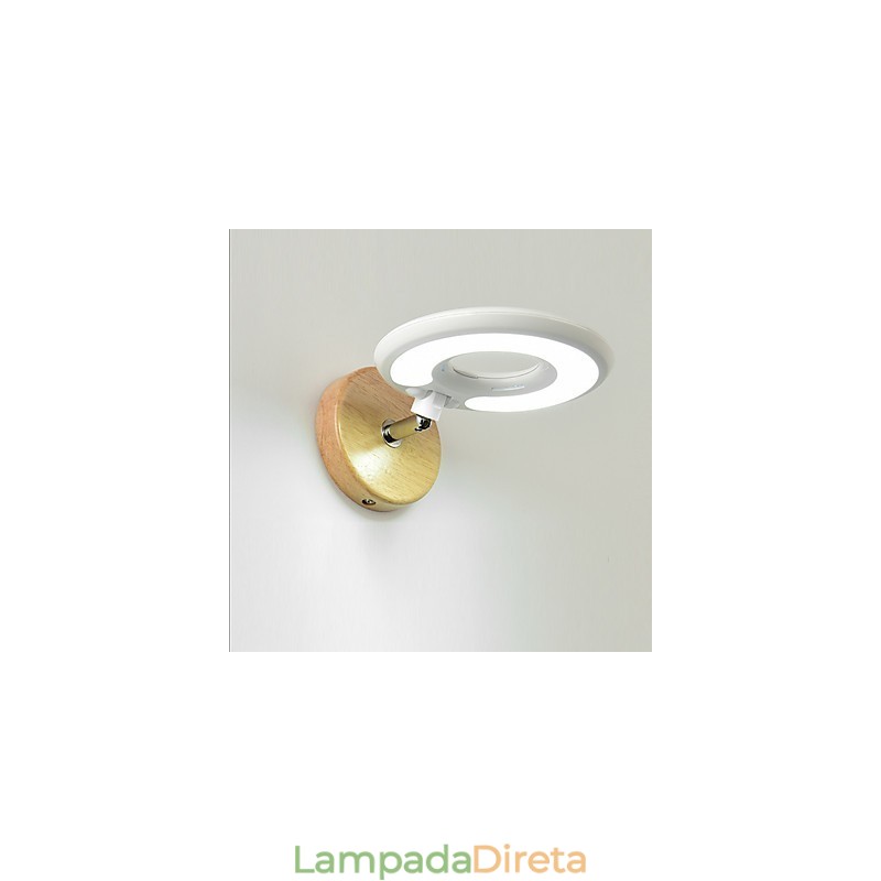 Luminária de parede moderna contemporânea Luminária de parede com luz ambiente Luminária de parede