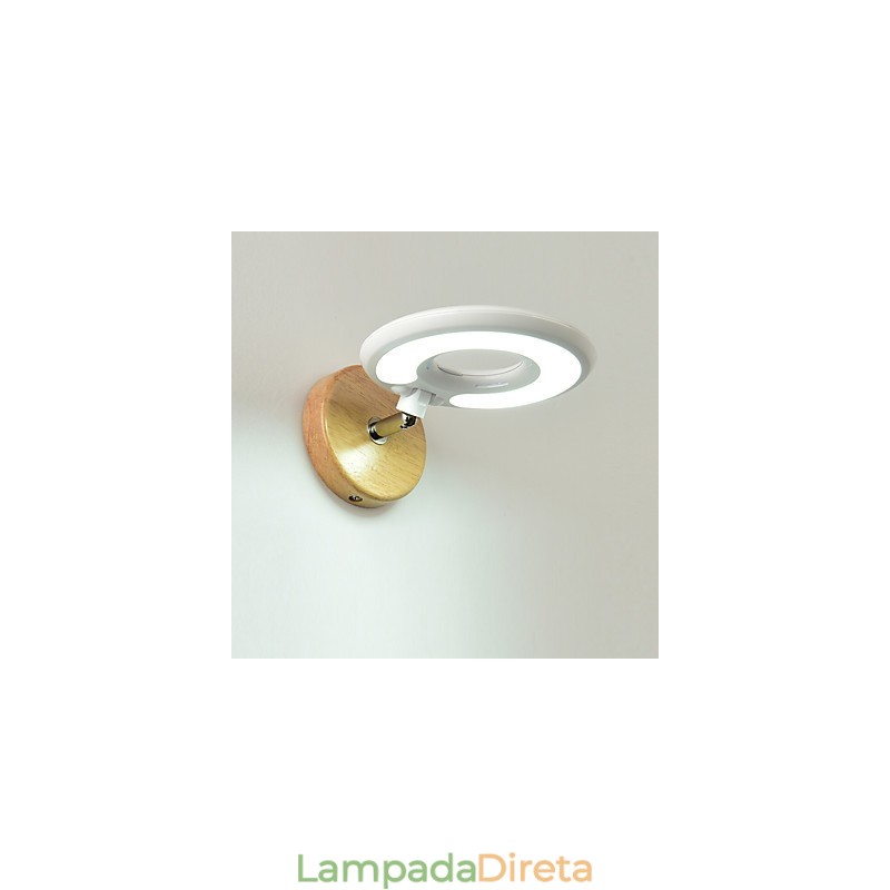 Luminária de parede moderna contemporânea Luminária de parede com luz ambiente Luminária de parede