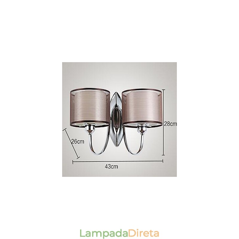Luminária de parede vintage galvanizada Downlight