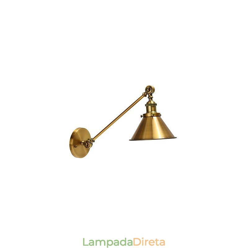 Luminária de parede de metal vintage montada em luminária de parede industrial retrô abajur ajustável luminárias noturnas