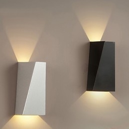 Recurso contemporâneo moderno integrado para arandelas de parede de luz ambiente estilo mini, luz de parede, cor aleatória