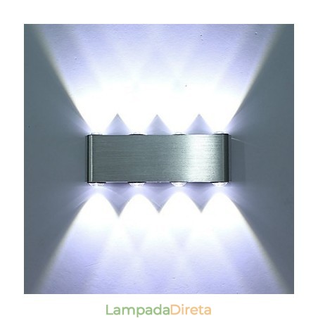 Luminária de parede moderna Luminária de parede para corredor interno Iluminação decorativa de alumínio integrada Luminária de parede moderna Luminária de parede para corredor interno Iluminação decorativa de alumínio integrada