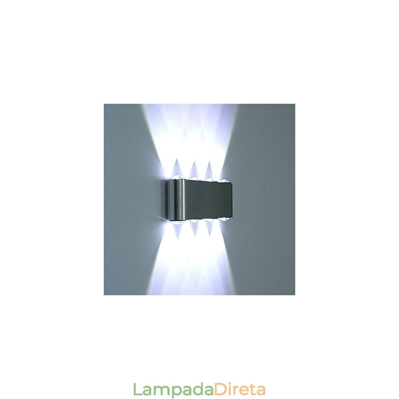 Luminária de parede moderna Luminária de parede para corredor interno Iluminação decorativa de alumínio integrada