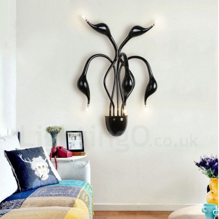 Swan Head Moderno Contemporâneo Multi Cores Luz Ambiente Arandelas de Parede Luz de Parede Swan Head Moderno Contemporâneo Multi Cores Luz Ambiente Arandelas de Parede Luz de Parede