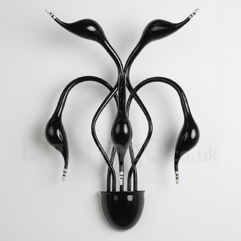 Swan Head Moderno Contemporâneo Multi Cores Luz Ambiente Arandelas de Parede Luz de Parede