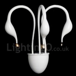 Swan Head Moderno Contemporâneo Multi Cores Luz Ambiente Arandelas de Parede Luz de Parede